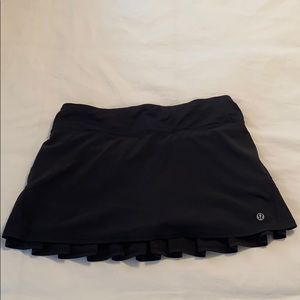 Black Lululemon tennis skirt